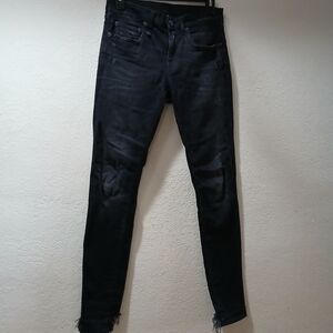 R13 Dark Skinny Jeans